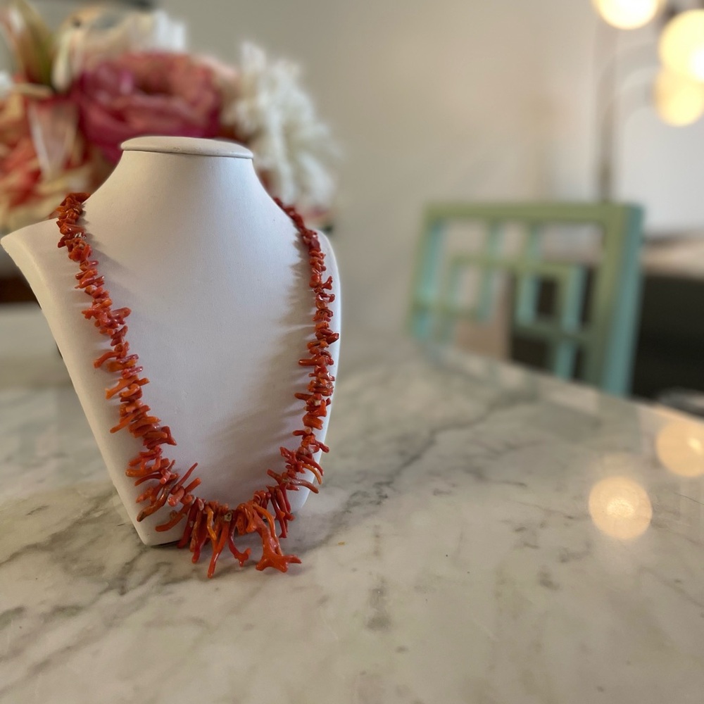 Elegant Italian Coral Necklace